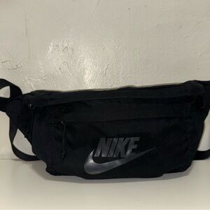 Nike Black Belt Bag with Silver Logo